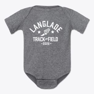 Langlade Elementary School Track and Field Baby Onesie