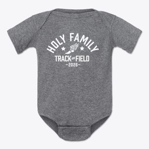 Holy Family Parish Track and Field Baby Onesie