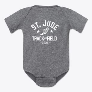 Saint Jude Academy Track and Field Baby Onesie