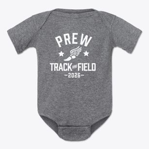 Prew Academy Track and Field Baby Onesie