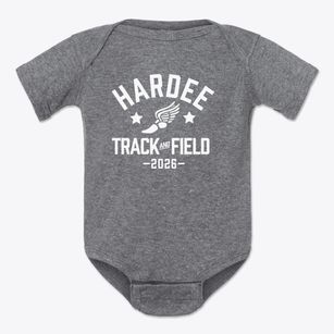 Hardee Junior High School Track and Field Baby Onesie