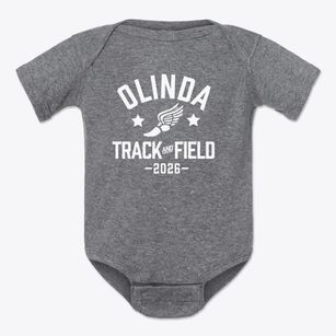 Olinda Elementary School Track and Field Baby Onesie