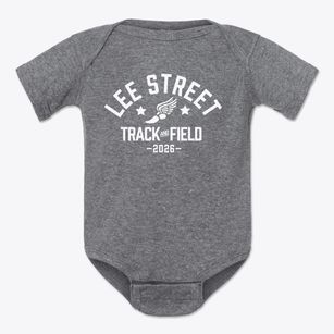Lee Street Elementary School Track and Field Baby Onesie