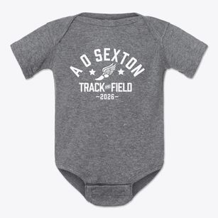 A O Sexton Elementary School Track and Field Baby Onesie
