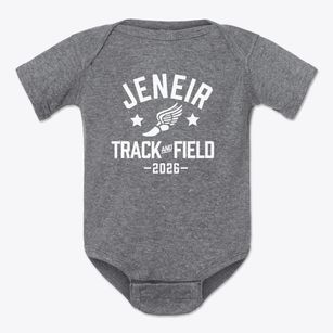 Jeneir Elementary School Track and Field Baby Onesie