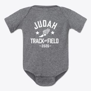 Judah Christian School Track and Field Baby Onesie
