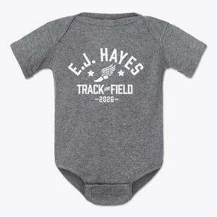 Edythe J. Hayes Middle School Track and Field Baby Onesie