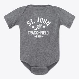 Saint John The Baptist School Track and Field Baby Onesie