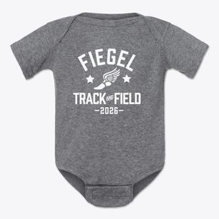 Fiegel Elementary School Track and Field Baby Onesie