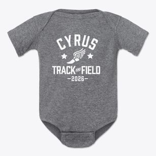 Cyrus Math Science & Technology School Track and Field Baby Onesie