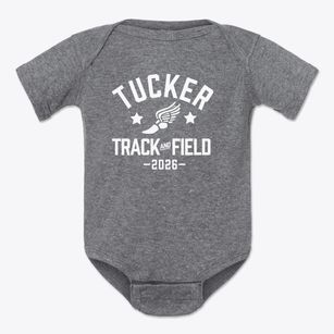 Tucker Elementary School Track and Field Baby Onesie