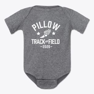 Pillow Academy Track and Field Baby Onesie