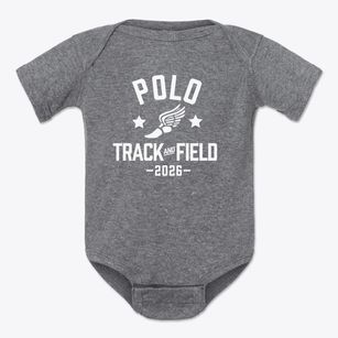 Polo Elementary School Track and Field Baby Onesie