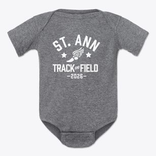 St. Ann Parish Track and Field Baby Onesie