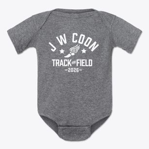 J W Coon Elementary School Track and Field Baby Onesie
