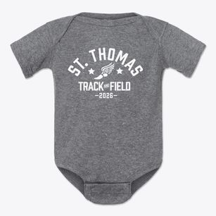 Saint Thomas The Apostle School Track and Field Baby Onesie