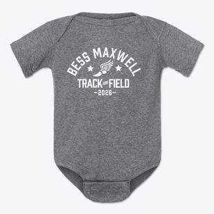 Bess Maxwell Elementary School Track and Field Baby Onesie