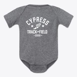 Cypress Middle School Track and Field Baby Onesie