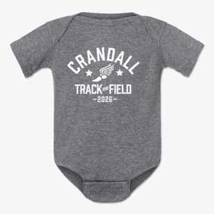 Crandall High School Track and Field Baby Onesie