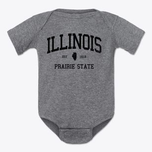  Illinois Slogan Baby Onesie