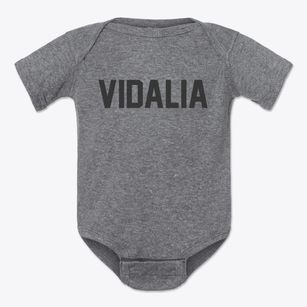 Vidalia Louisiana Classic Block Baby Onesie