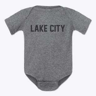 Lake City Pennsylvania Classic Block Baby Onesie