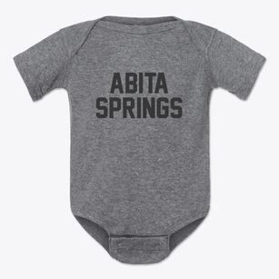 Abita Springs Louisiana Classic Block Baby Onesie
