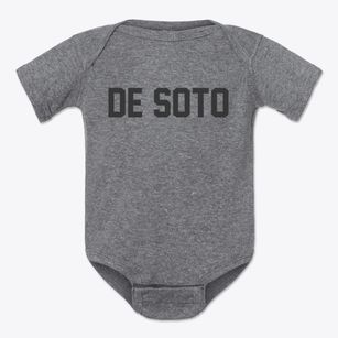 De Soto Illinois Classic Block Baby Onesie