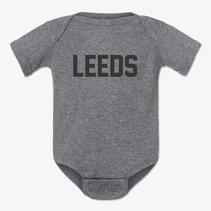 Leeds Wisconsin Classic Block Baby Onesie