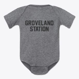 Groveland Station New York Classic Block Baby Onesie