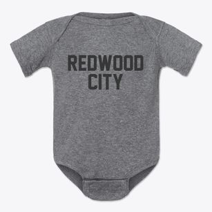 Redwood City California Classic Block Baby Onesie