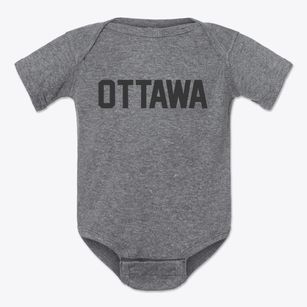 Ottawa Kansas Classic Block Baby Onesie