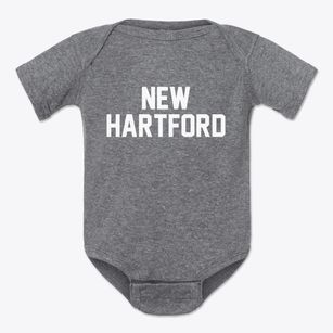 New Hartford Connecticut Classic Block Baby Onesie