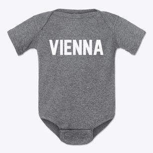 Vienna Georgia Classic Block Baby Onesie