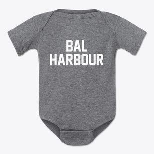 Bal Harbour Florida Classic Block Baby Onesie