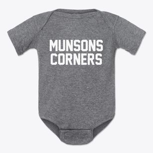 Munsons Corners New York Classic Block Baby Onesie