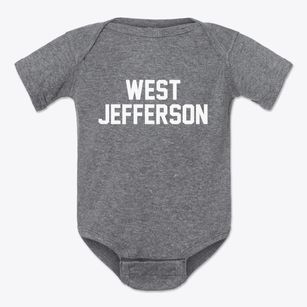 West Jefferson North Carolina Classic Block Baby Onesie
