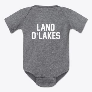 Land O'lakes Wisconsin Classic Block Baby Onesie
