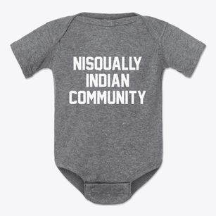Nisqually Indian Community Washington Classic Block Baby Onesie