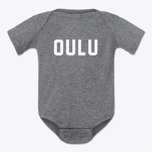 Oulu Wisconsin Classic Block Baby Onesie