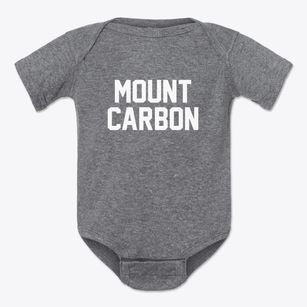 Mount Carbon West Virginia Classic Block Baby Onesie