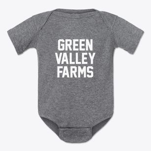 Green Valley Farms Texas Classic Block Baby Onesie