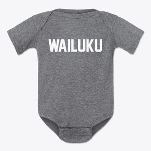 Wailuku Hawaii Classic Block Baby Onesie