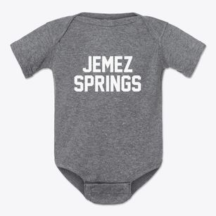 Jemez Springs New Mexico Classic Block Baby Onesie
