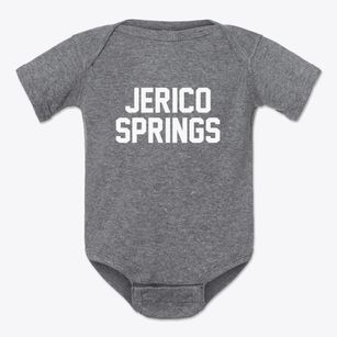Jerico Springs Missouri Classic Block Baby Onesie