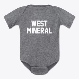 West Mineral Kansas Classic Block Baby Onesie