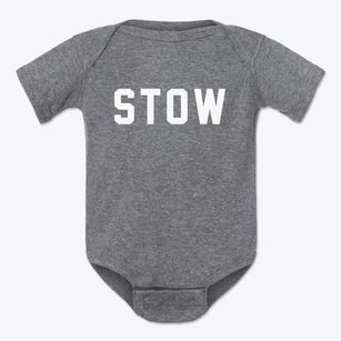 Stow Massachusetts Classic Block Baby Onesie