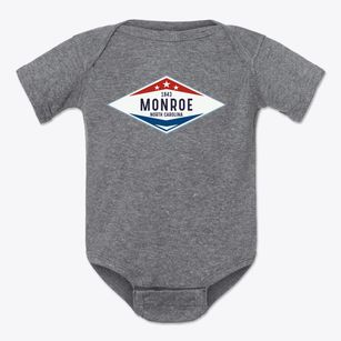Monroe North Carolina Diamond Star Baby Onesie