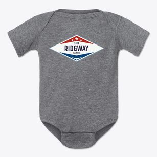 Ridgway Illinois Diamond Star Baby Onesie