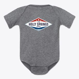 Holly Springs Georgia Diamond Star Baby Onesie